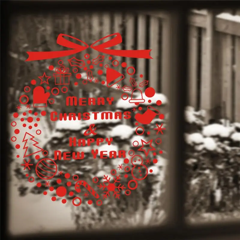 Наклейки на стену с рождественскими и новогодними цитатами 04. Виниловые деколи