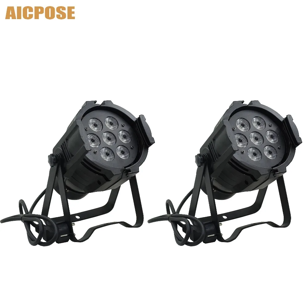 2 шт./лот 7x10 Вт Led Par Light 4в1 5в1 6в1 Алюминиевый 7*10 настенный светильник для вечеринки