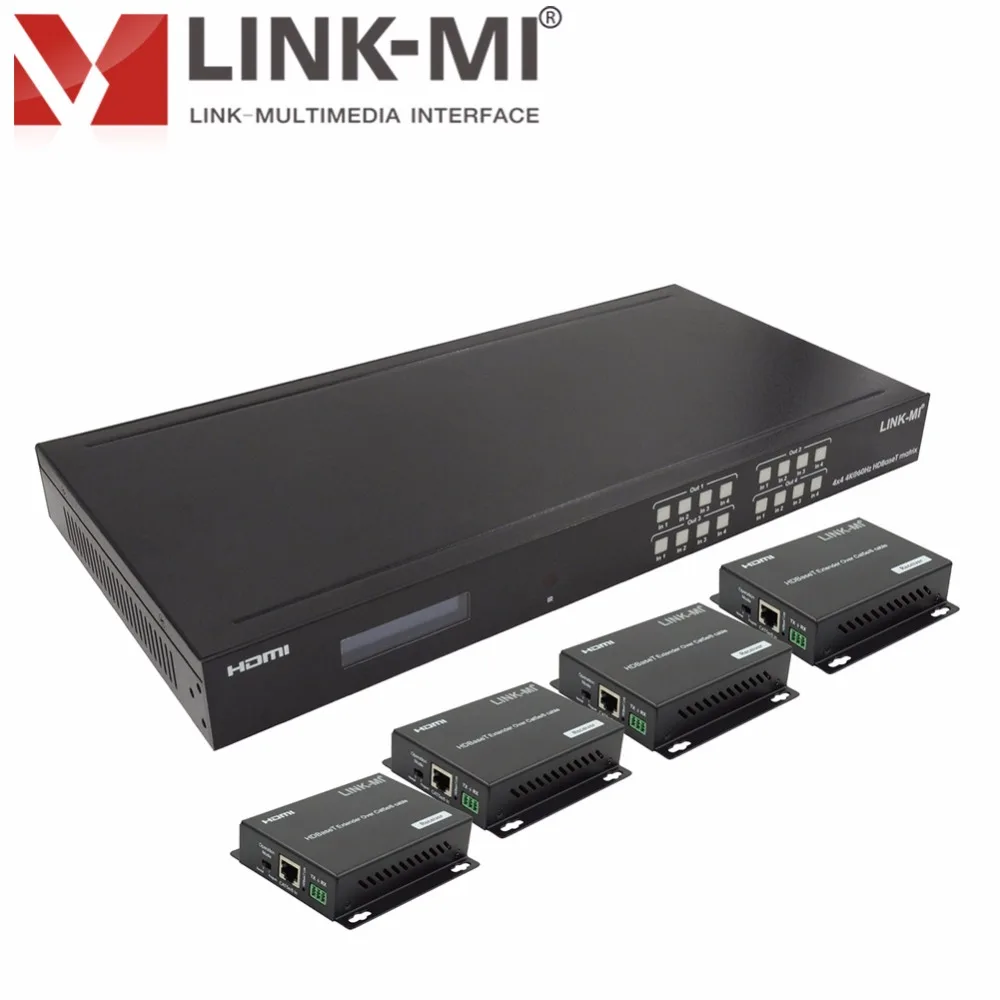 Матрица HDMI MX07 HDBaseT 4x4 POC 4k при 60 Гц YUV420 с управлением IP/telet SPDIF контроль аудиовыхода