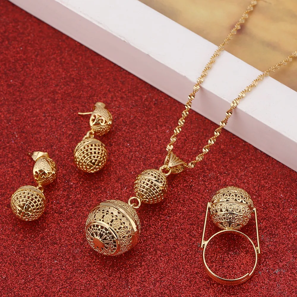 Лидер продаж африканские круглые бусины ювелирные изделия для женщин набор