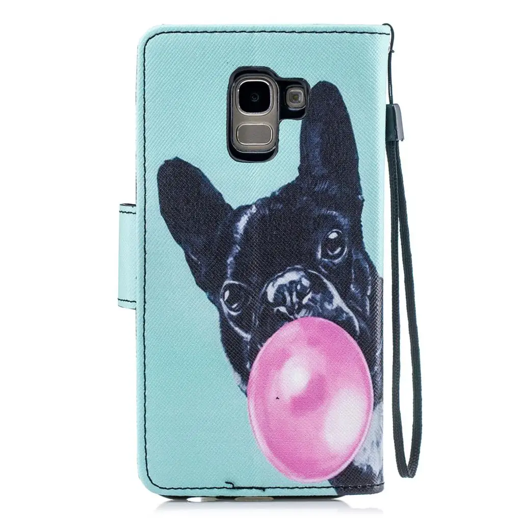 Dulcii для samsung Galaxy J4 (2018) кожаный чехол Pattern Картина бумажник J6 чехол|Чехлы-книжки| |