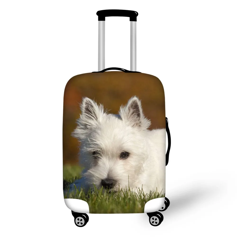 Толстые Чехлы для багажа INSTANTARTS с рисунком милой собаки West Highland White Terrier чемоданов