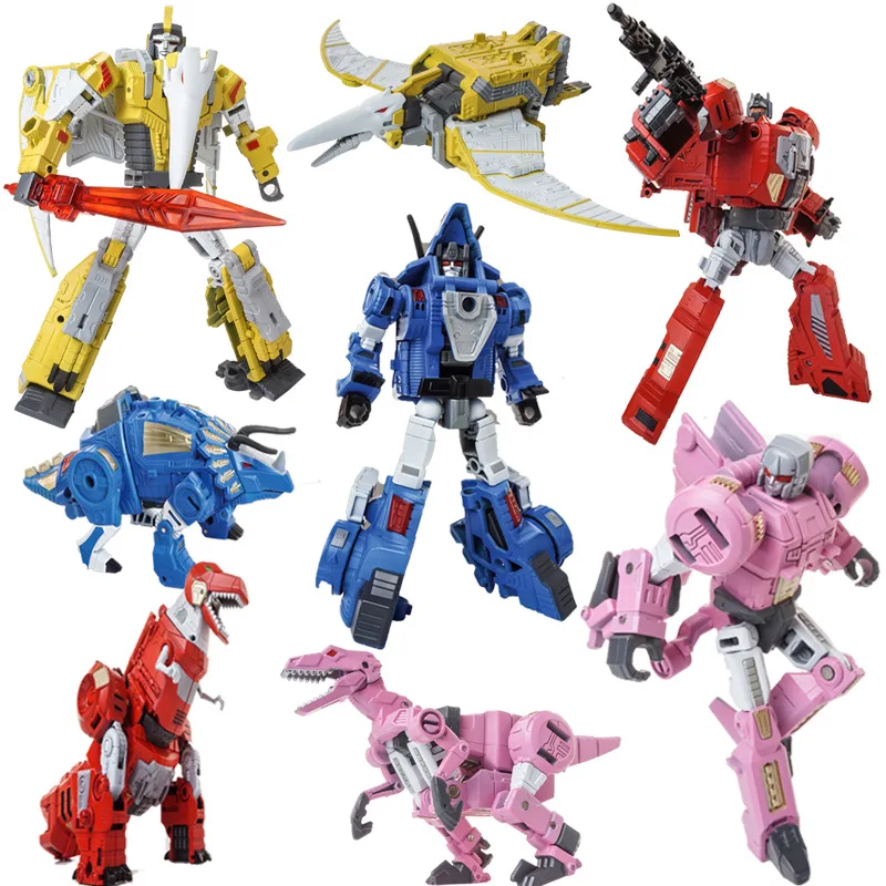 

BMB Transformation 6pcs/set Oversize TB-13 Beast Metal Part Slag Snarl Grimlock Sludge Swoop Dinoking Dinobots Action Figure
