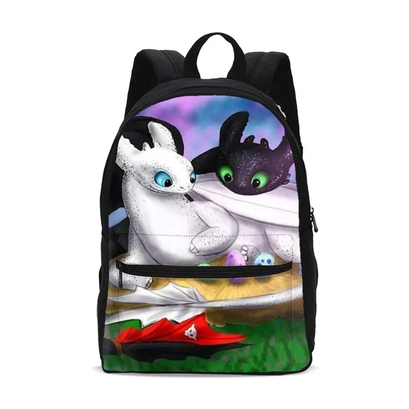 Рюкзак Kawaii с 3D принтом мультяшный Как приручить рюкзак дракона дорожный мягкий