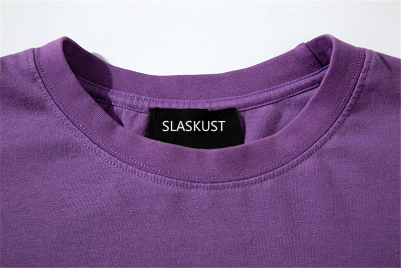 Скелет Crewneck винтажная фиолетовая футболка мужская хип-хоп свободная футболка с коротким рукавом