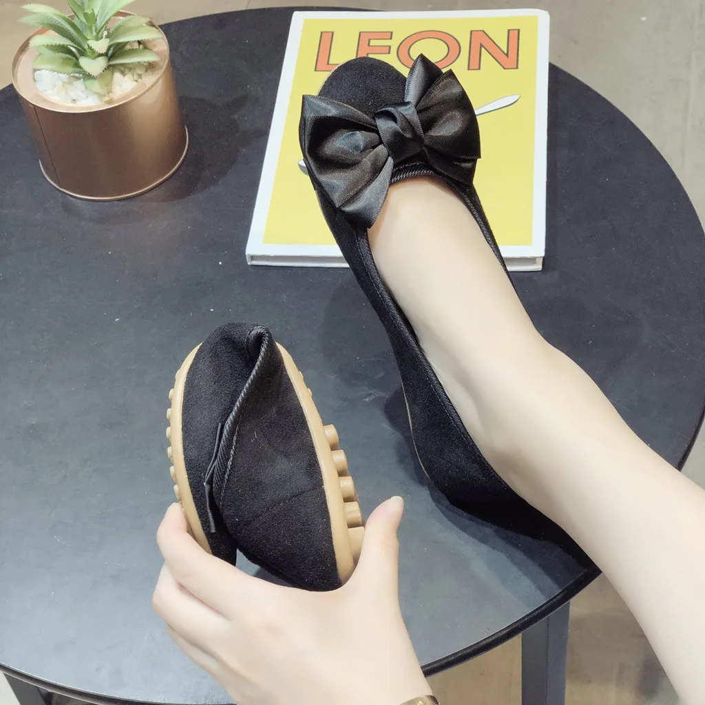 Женская обувь повседневные рабочие туфли на мягкой подошве с закрытым носком