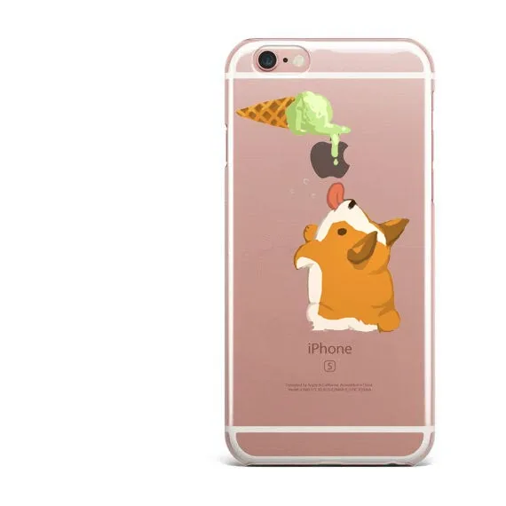 Супер милый мультфильм собака большая задница корги Роза МОПС мягкие ТПУ