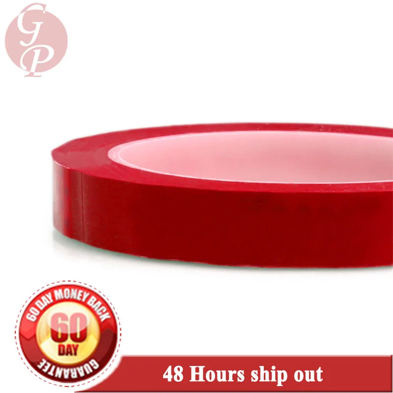 

55mm width*66 Meters length Red Single Side Adhered Insulated Mylar Tape for capacitors, Packing