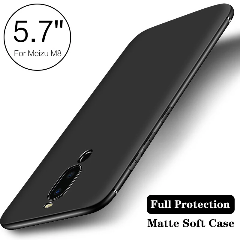 MAKAVO For Meizu M8 Case Slim Matte Soft Cover Protective Back Cases Lite Phone |