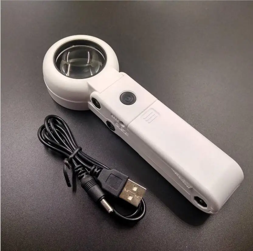 11X37 мм USB настольная лампа для чтения увеличительное стекло LED PCB Сварка мобильный