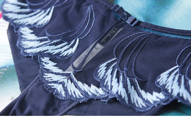 Lilymoda,, сексуальные женские трусики-стринги, мягкое нижнее белье, Прозрачное нижнее белье с вышивкой, бесшовные трусы, Т-образные трусики для женщин