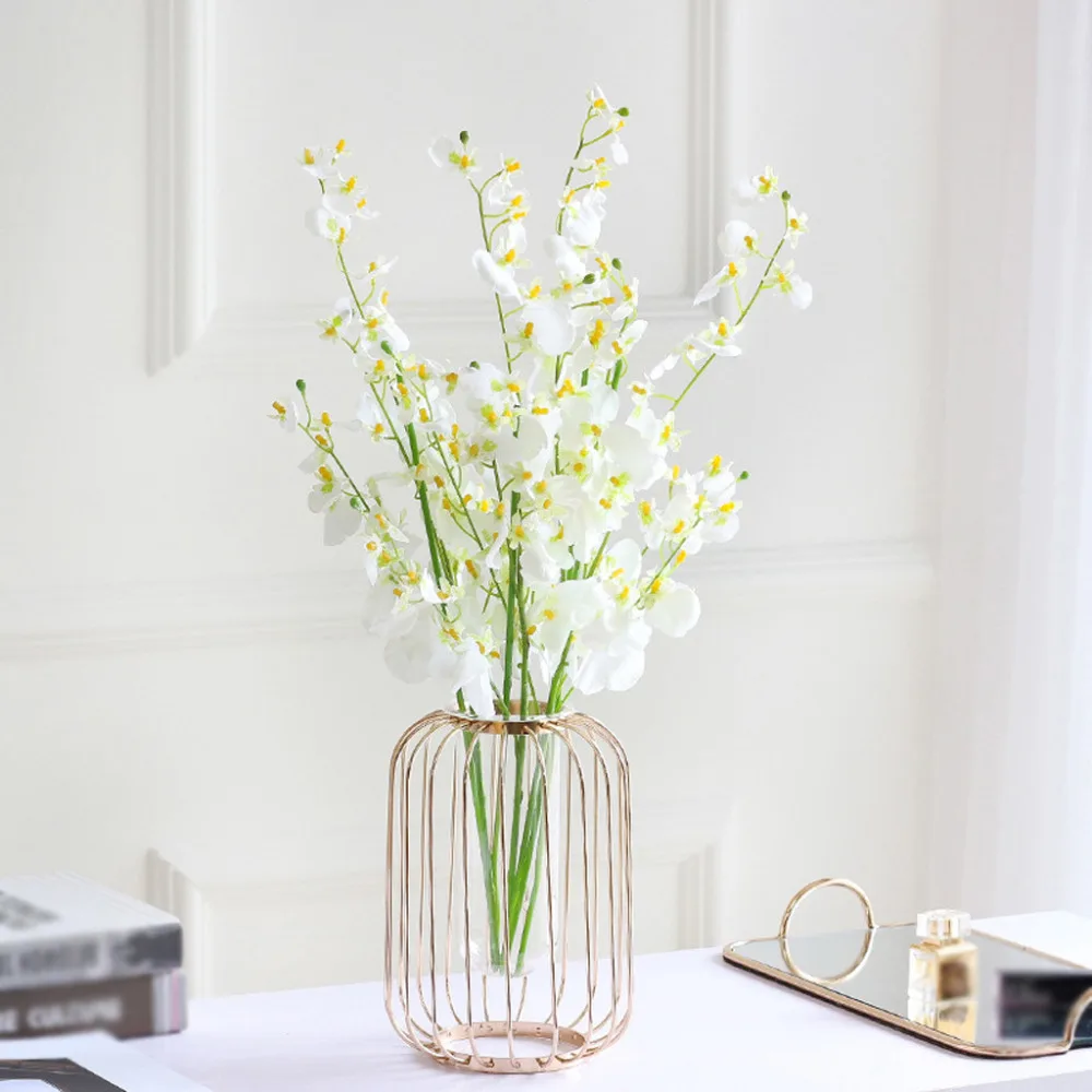 Скандинавская Минималистичная Цветочная полка железная Геометрическая ваза