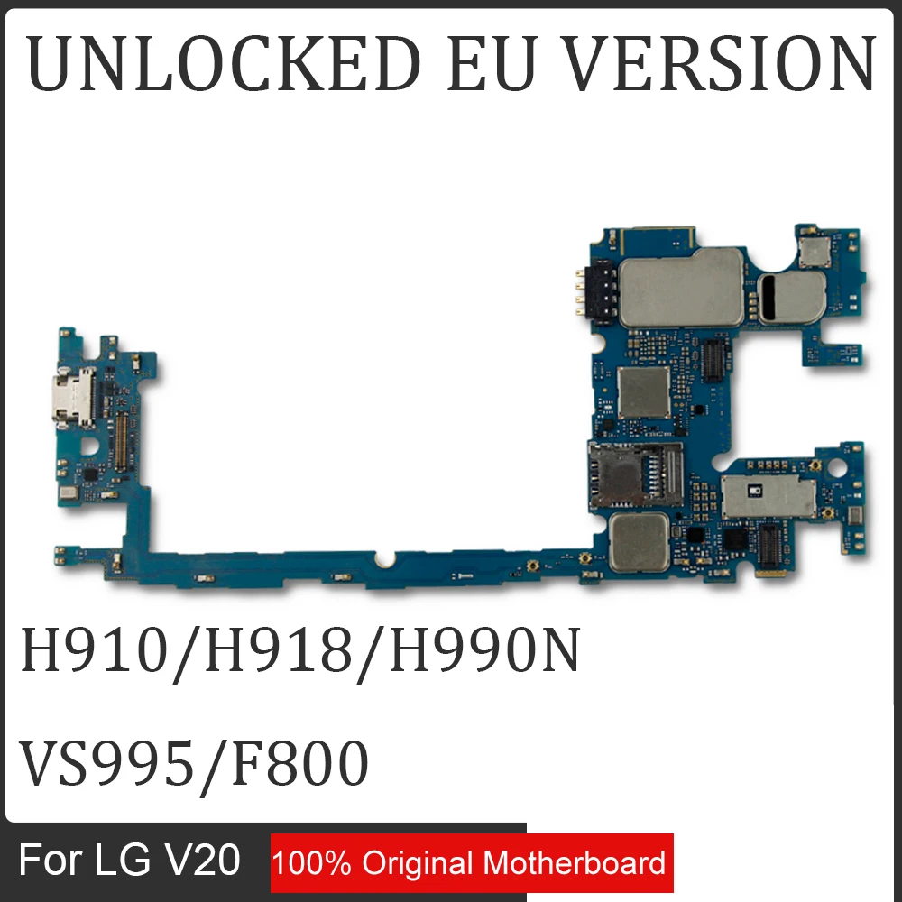 Протестированная мобильная электронная панель материнская плата для LG V20 H910 H918 H990N VS995 F800 64 Гб rom с системой Android