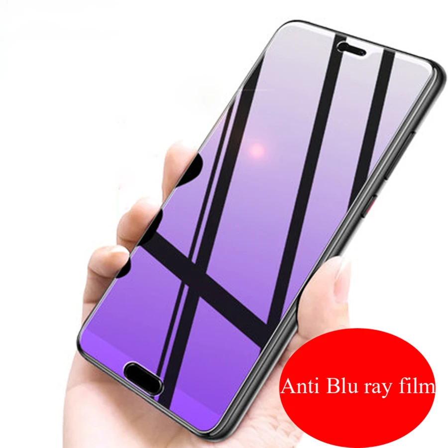 Анти голубое освещение HD пленка Закаленное стекло протектор экрана для huawei P20 mate