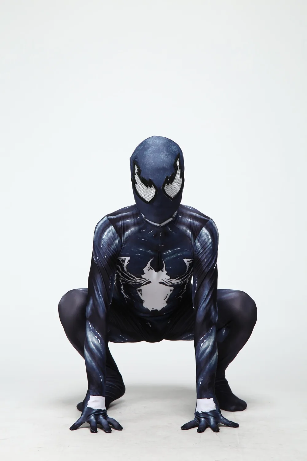 Комбинезон Venom Symbiote Spider Man лайкра зентай Spidey костюм для косплея взрослых мужчин