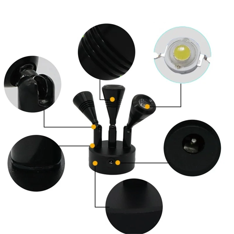 Светильник на окно с дистанционным управлением 3/9 Вт | Лампы и освещение