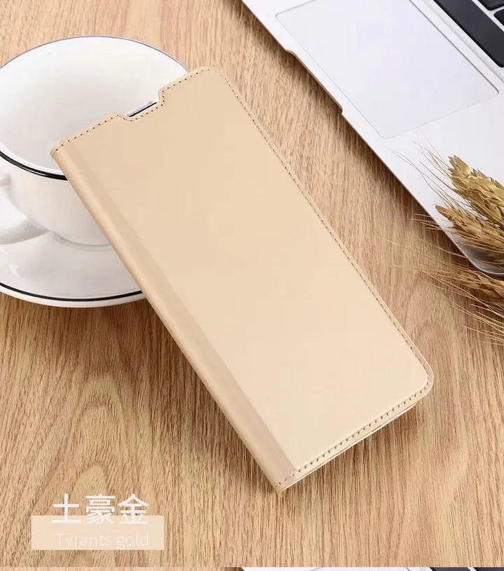 Золотой Роскошный кожаный чехол-книжка для Redmi 7 7A 8 8A, чехол-книжка для Xiaomi Redmi Note 7 7s 8 Pro 8 T, закрывающийся на магните чехол K20Pro - Цвет: Золотой