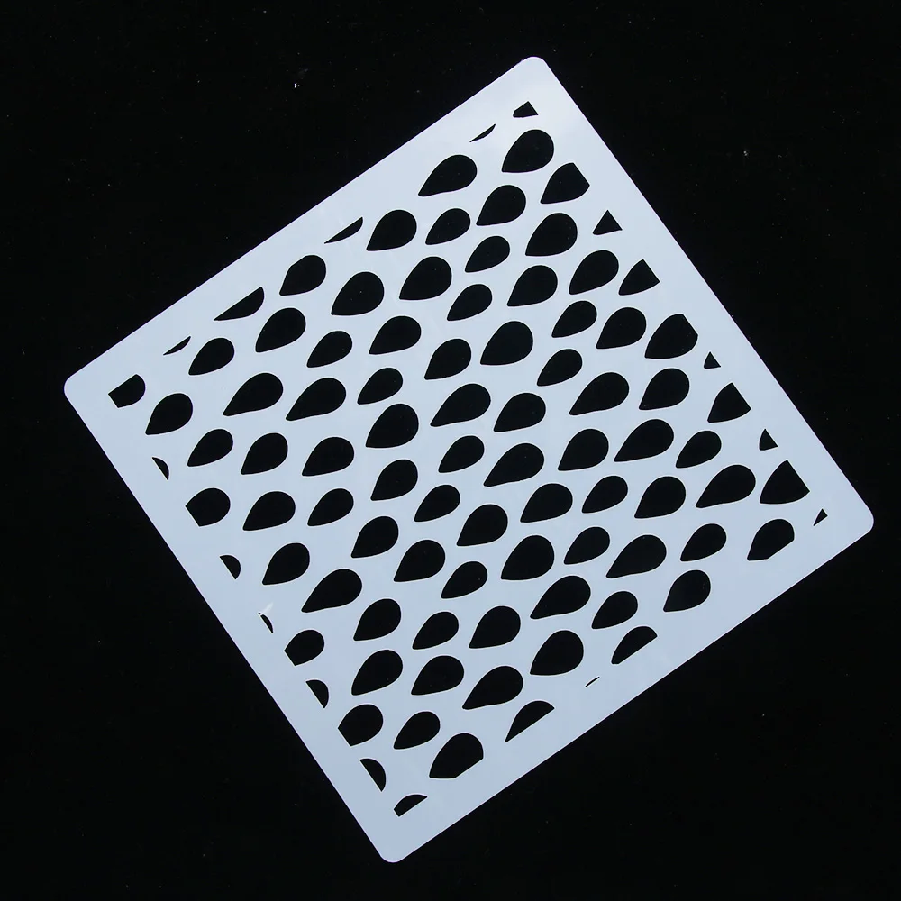 1 шт. свежий трафарет в форме капли дождя многоразовый аэрограф Рисование