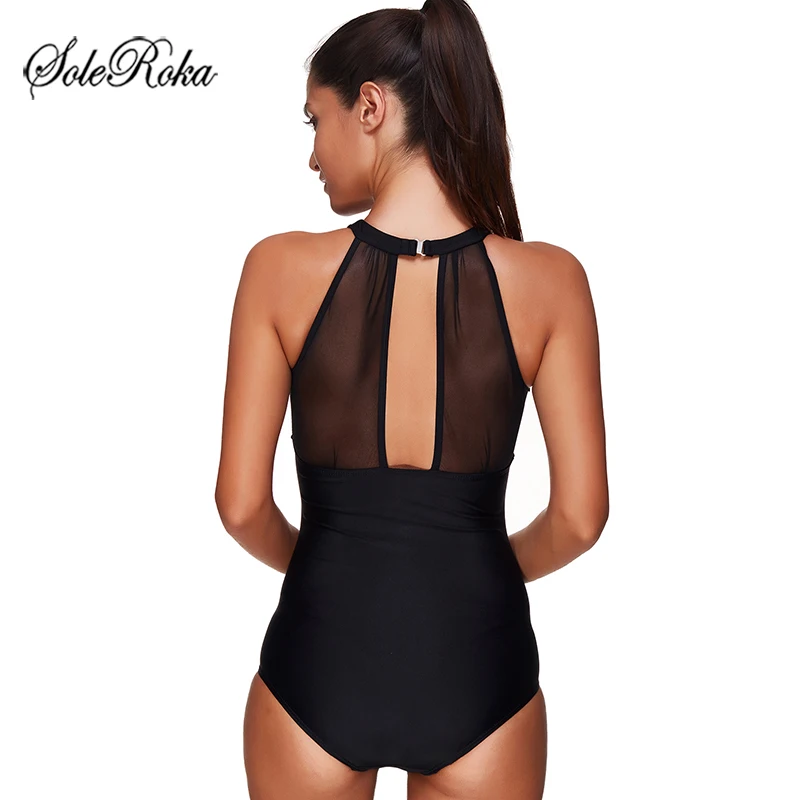 Однотонная одежда для плавания Женский цельный купальный костюм женские платья