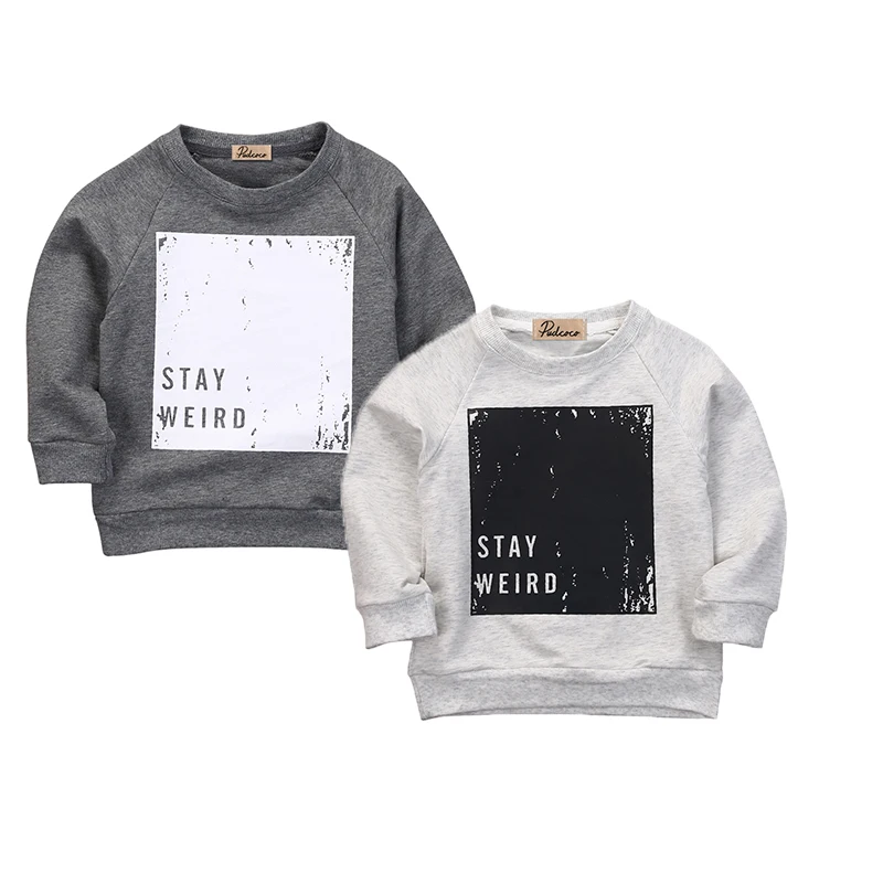 2 Цвета спортивный костюм для маленьких мальчиков на весну/осенний пуловер Топы