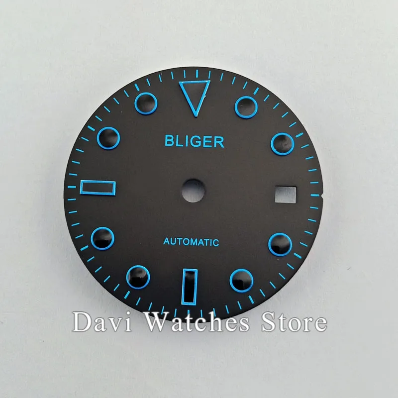 Bliger/Sterile Hot Selling 28.5mm date window dial fit 2824 2836 Miyota 8215 8205 821A movement | Наручные часы