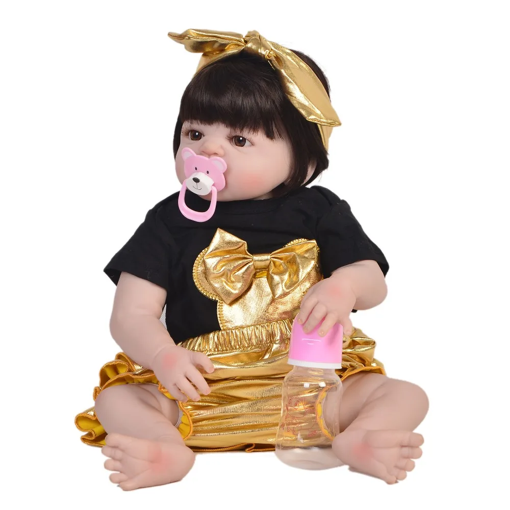Кукла reborn из силикона Boneca 23 дюйма 57 см живой menina |