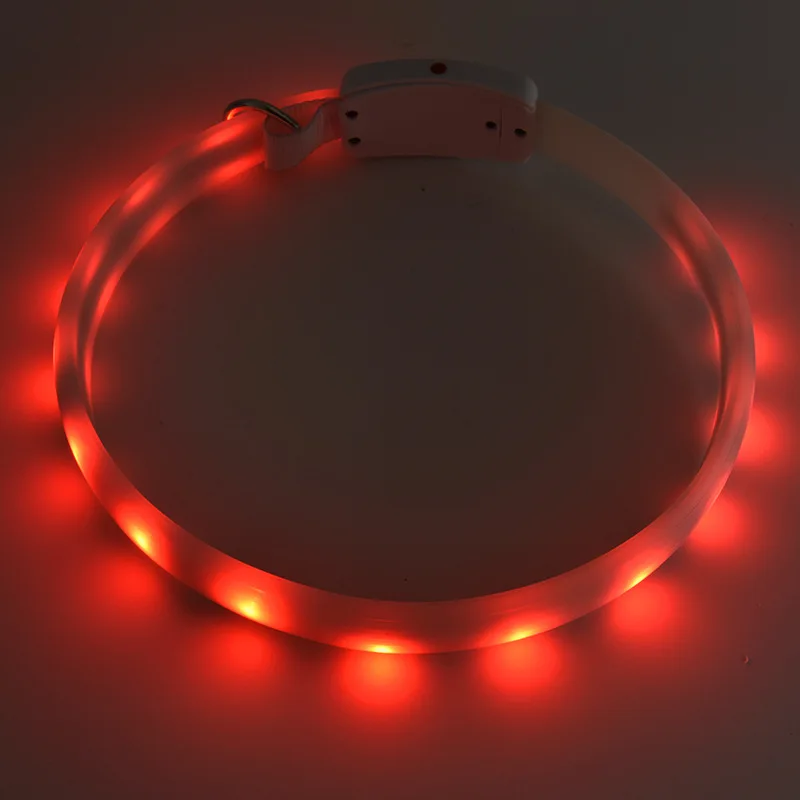 Новый светодиодный Большой Ошейник для собак Цветная многофункциональная