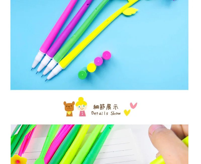 60 шт гелевая ручка Kawaii милые микс цветочные ручки для офиса и принадлежности для школьников, студентов, детей милые стационарные смешанные оптом