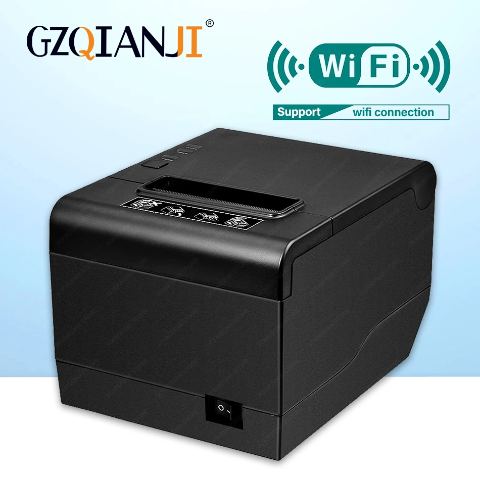 GZ8006 Pos Bill Printer High quality 80mm thermal receipt USB or wifi bluetooth printer automatic cutting machine printer 80mm