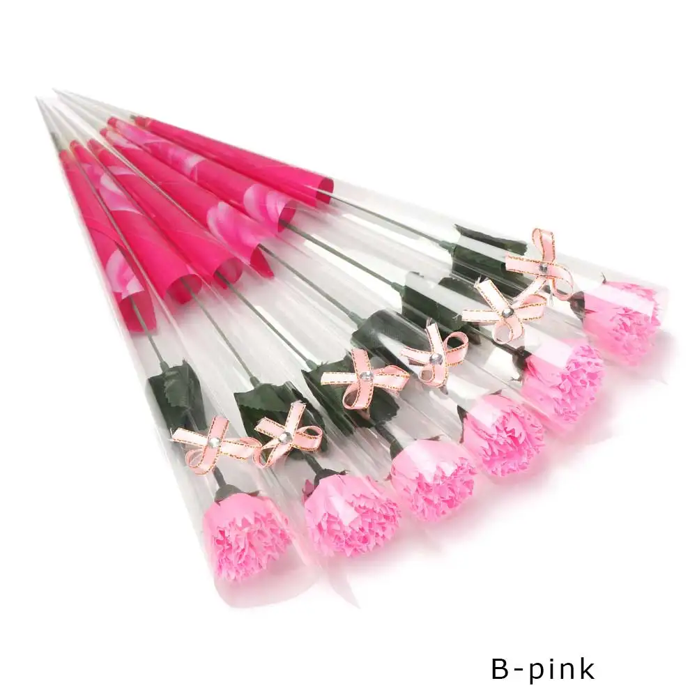 B- pink 1 шт. ароматизированное мыло для ванны, Розовое Мыло, лепестки цветов на свадьбу, День Святого Валентина, День матери, подарок на День учителя, вечерние принадлежности для декора - Цвет: B- pink