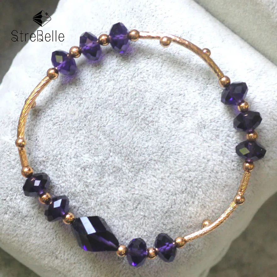 Модные браслеты и покрытые розой с кристаллами для женщин 3A51310-768 (WZ) модные