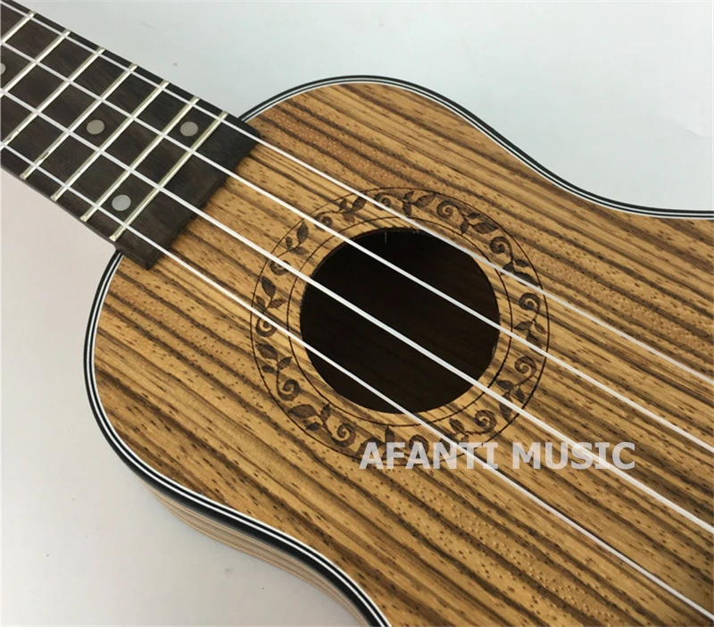 Afanti Music Zebrawood/17 дюймовое укулеле (DGA 214)|zebrawood|zebrawood ukulele |