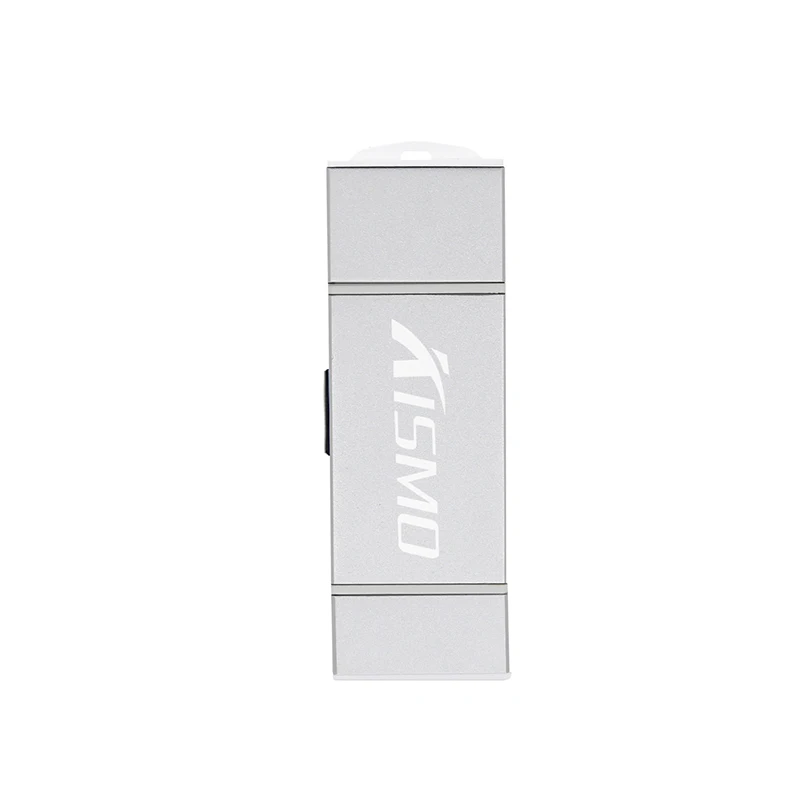 Kismo 3 в 1 карта памяти OTG USB флеш-накопитель Micro SD устройство для чтения карт SD TF для iphone X 8 7 6 Plus 5S iPad Air Pro S6 S7 Edge - Цвет: Серебристый
