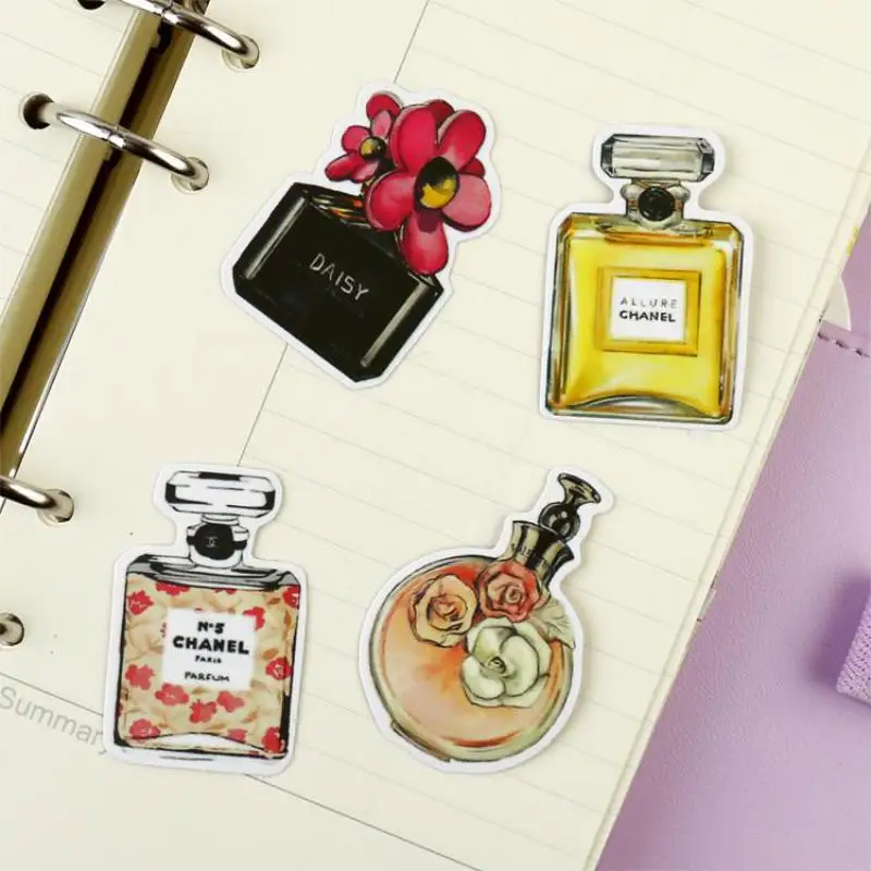 Япония Каваи Духи Бутылки Наклейки Ноутбук Дневник Украшения Ручной Этикеток