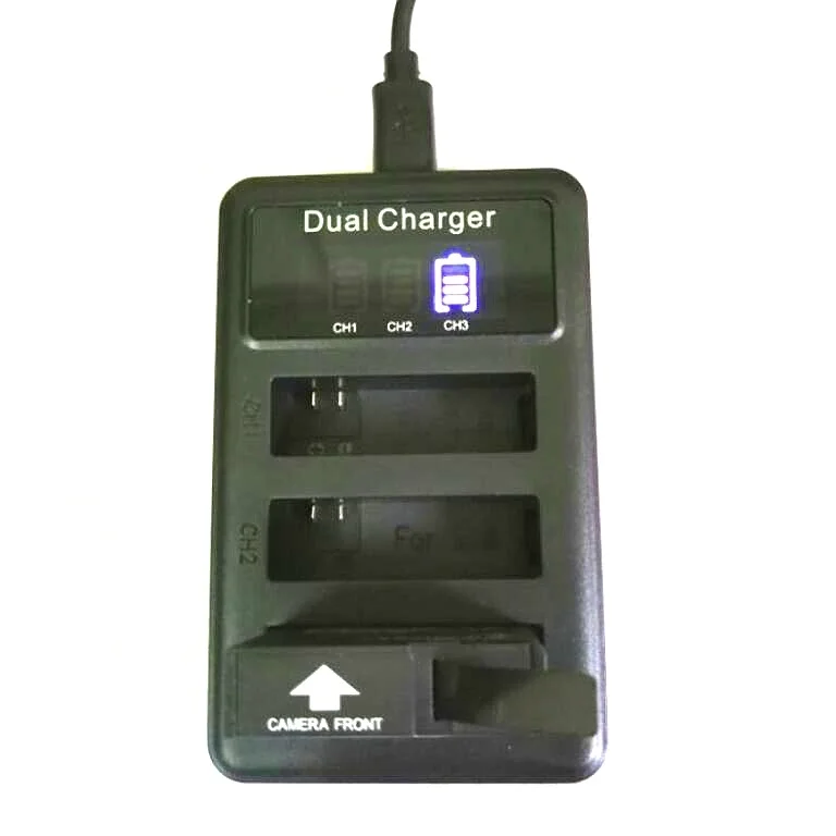 SJCAM 3 way USB 3 слота зарядное устройство lcd Dugl зарядное устройство для Sj6 Legend/Sj7 Star/Sj8 Pro Plus Аксессуары для воздушной экшн-камеры