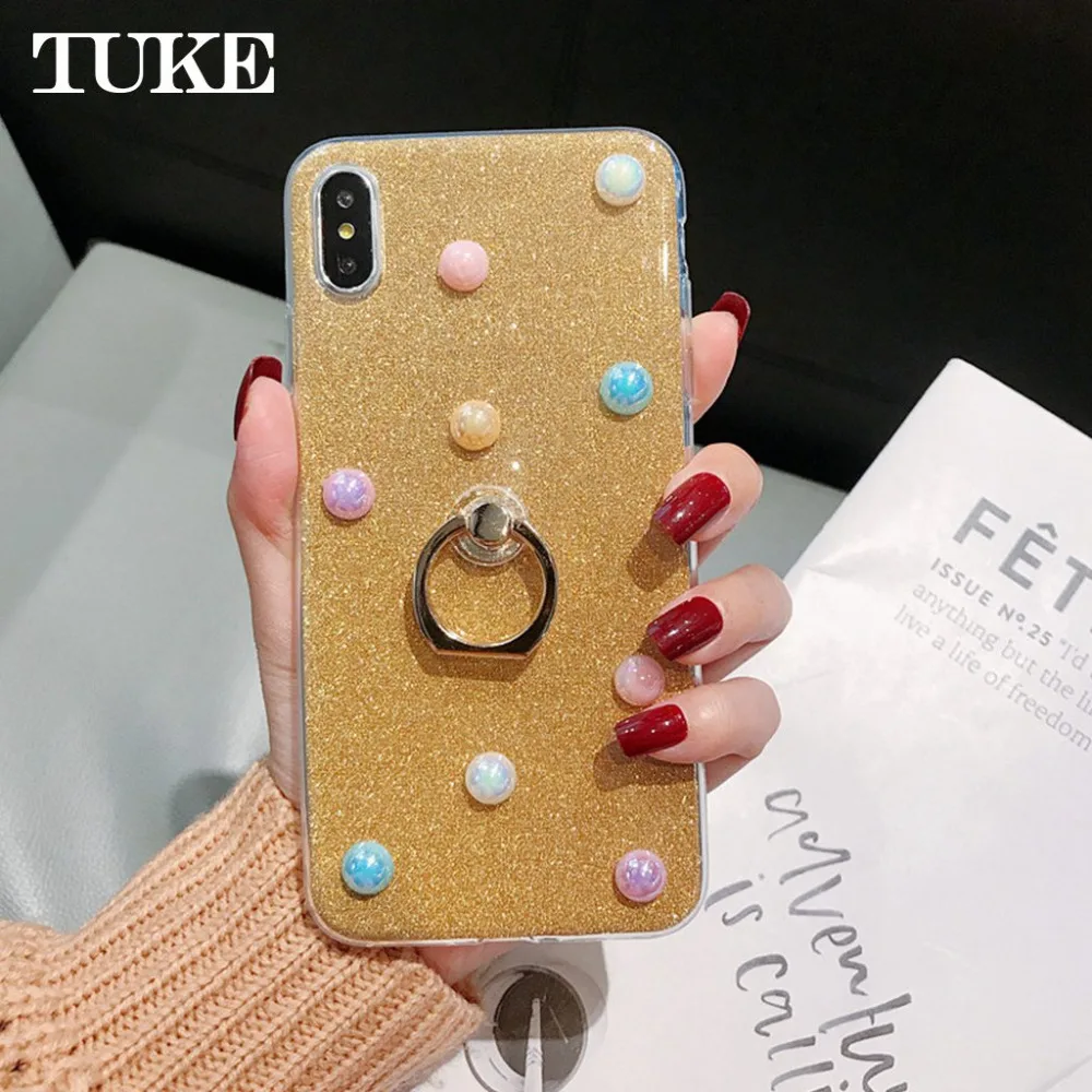 Мягкий чехол с кольцом держателем на палец для VIVO Y79 V9 X23 X21i X21 UD X9 X7 X6 Plus V3 max Y55 Y66 Y67