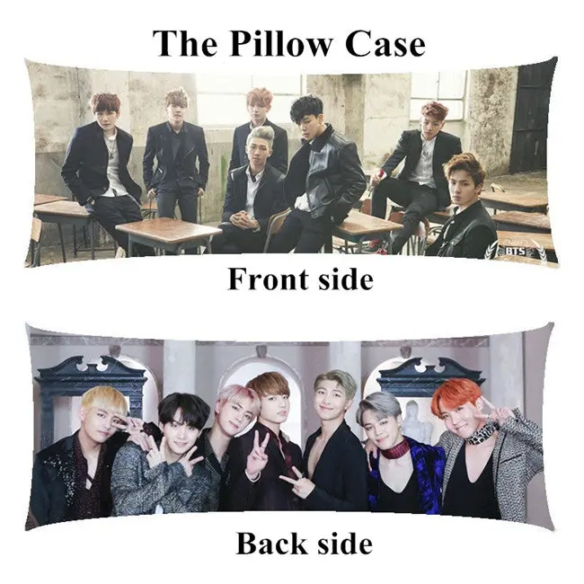 pillowcase Kpop V Bangtan мальчики обнимающие длинные наволочки Ким Тхэ хюнг домашний Наволочка на заказ - Цвет: pillowcase