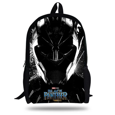 16-inch прохладный печати мешок для школьников Bookbags для детей мальчиков и девочек Черная пантера рюкзак для подростков ежедневно сумки - Цвет: 16A5040