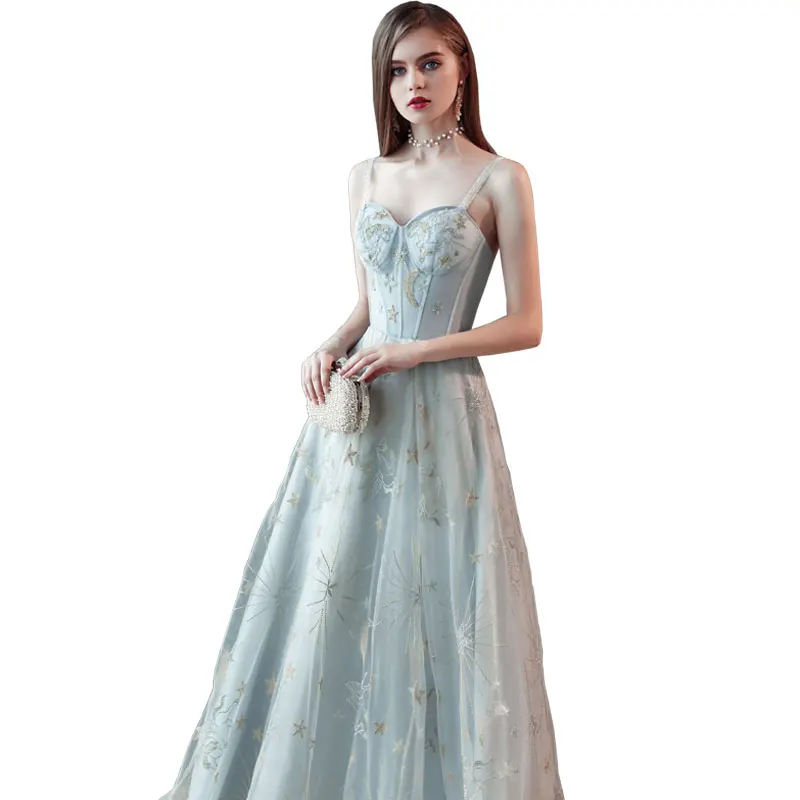 FADISTEE Новое поступление Вечерние платья Вечернее платье Vestido de Festa robe de soiree maxi vestidos de fiesta de noche из Мягкого Тюля