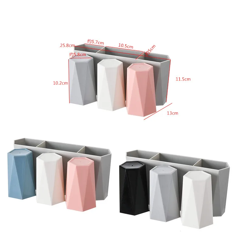 Настенный держатель для зубных щёток и пластиковых чашек 1 комплект | Дом сад