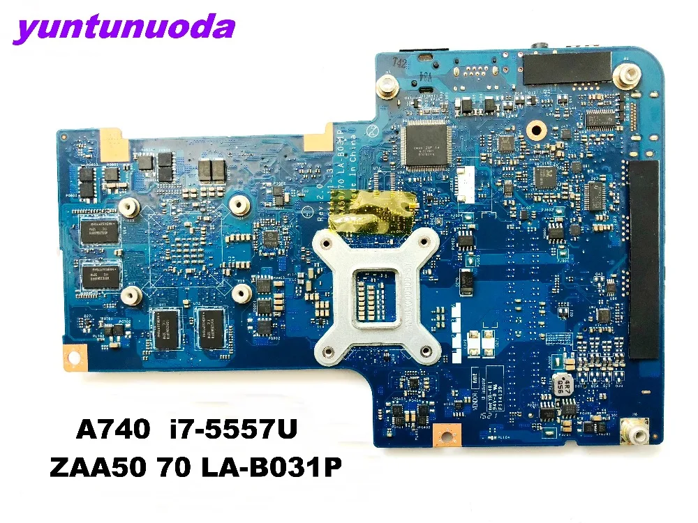 Оригинал для Lenovo A740 все-в-одном AiO 27-дюймовая материнская плата ноутбука i7-5557U ЦП