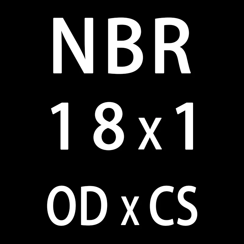 50 шт./лот резиновым кольцом NBR уплотнительное кольцо 1 мм Толщина OD11/12/13/14/15/16/17/18/19/20 мм уплотнительное кольцо нитрил прокладка кольца масла - Цвет: OD18mm