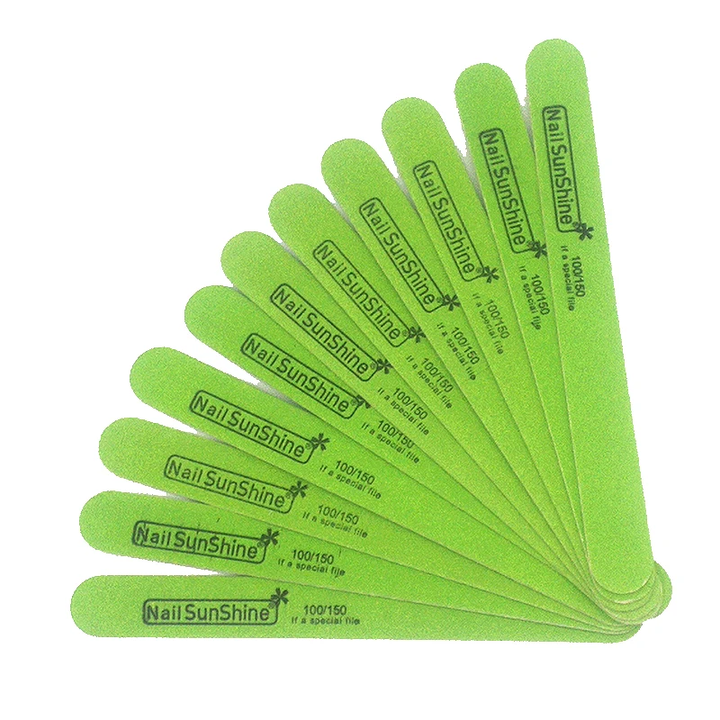 Пилка для ногтей оптом 200 шт. пилка пилочка маникюра и педикюра из натурального