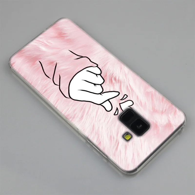 Силиконовый чехол Love on the finger kpop в форме сердца для Samsung Galaxy A50 A30 A10 A40 A6 A8 Plus A20 E A5 A7