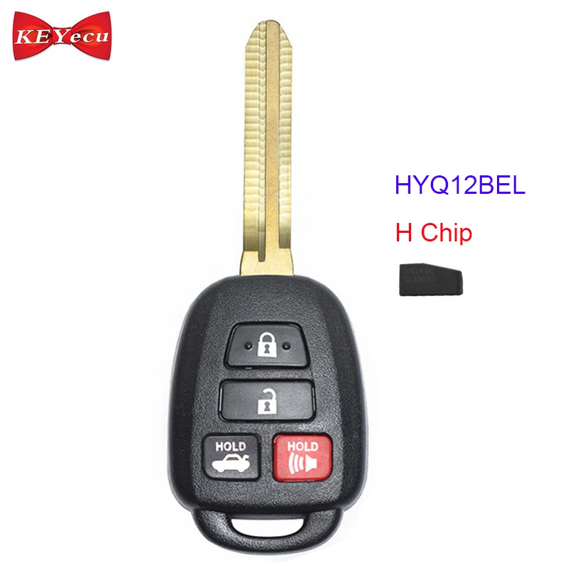 KEYECU для Toyota Camry Corolla 2014 2015 2016 Замена дистанционное управление брелок H чип FCC ID