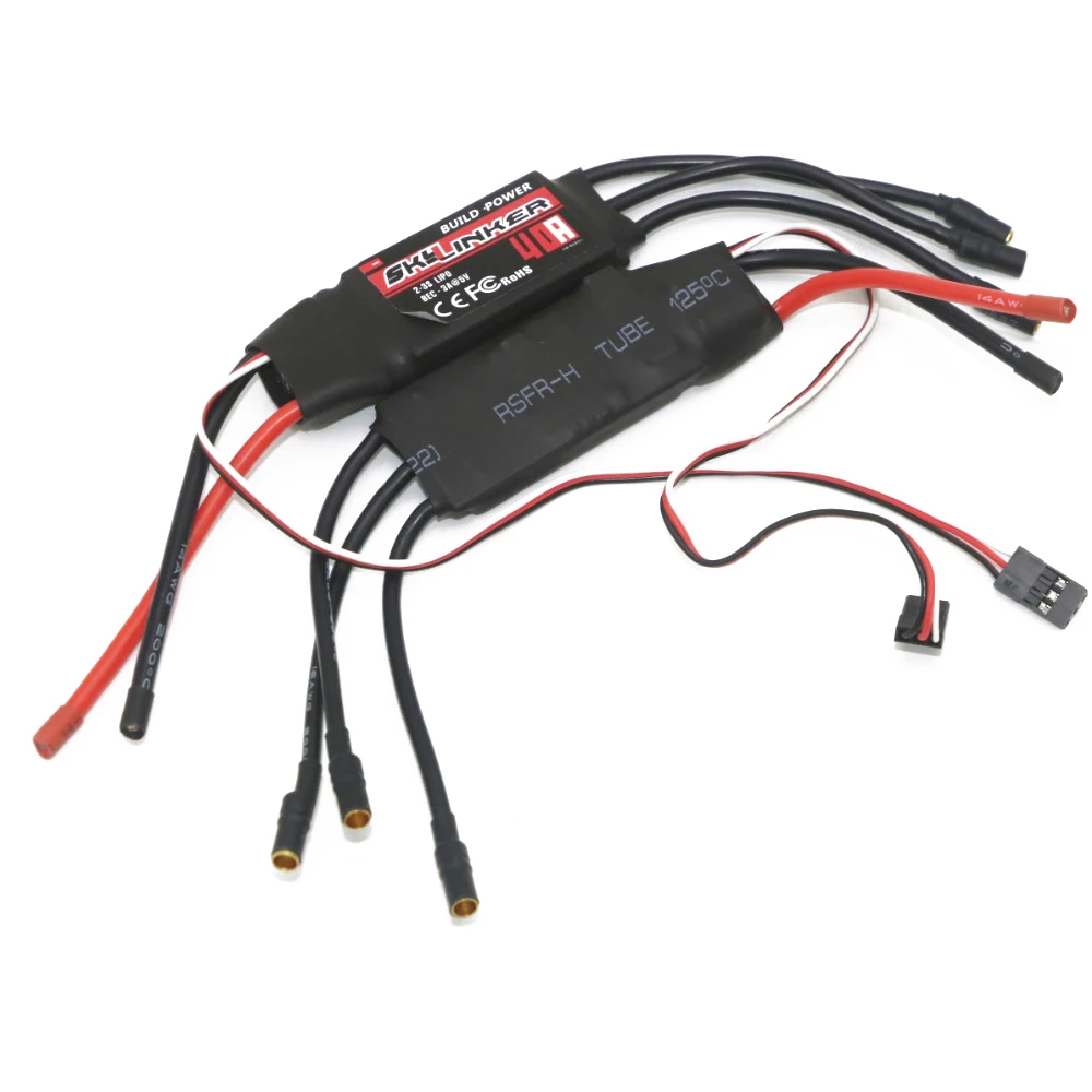 Сборка мощности BLHeli ESC 20A 30A 40A ESC Регулятор скорости с UBEC 2-3S для RC FPV квадрокоптера RC Самолеты вертолет
