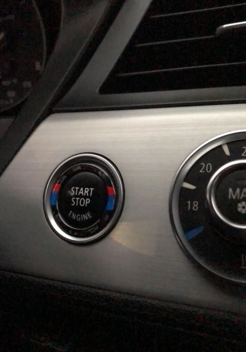 500For bmw e90 e92 e93 углеродного волокна автомобильный двигатель старт/стоп кольцо м в