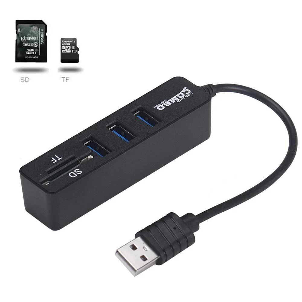 Мульти USB 3,0 2,0 концентратор USB разветвитель Высокоскоростной 5 8 портов Hab TF SD кард-ридер все в одном для ПК Компьютерные аксессуары