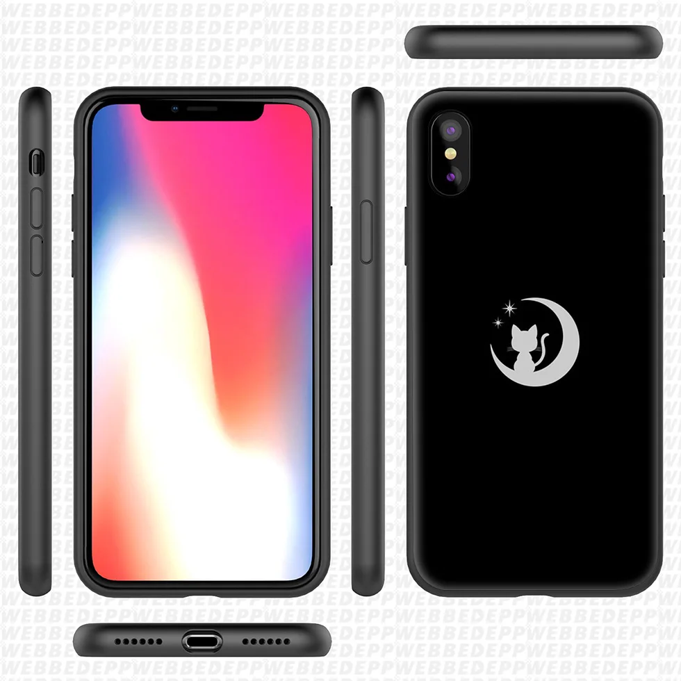 WEBBEDEPP Сейлор Мун Аниме Мягкий силиконовый чехол для iPhone 11 Pro Xr Xs Max X или 10 8 7 6 6S Plus 5 5S