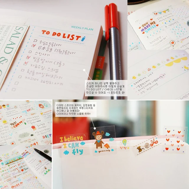2Sheet Desk Wall Calendar Event Stickers Notebooks Diary Monthly Planner  Sticker Scrapbooking Weekly Tabs Stickers Office